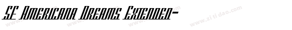 SF Americana Dreams Extended字体转换